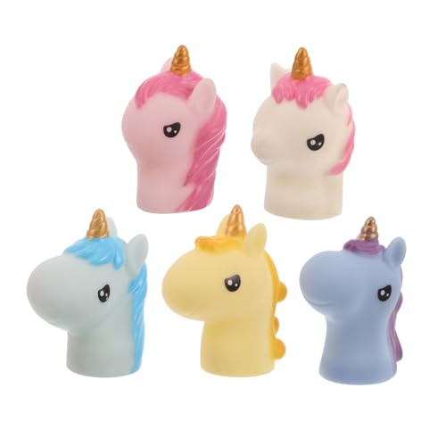 VICASKY 5St Einhorn Handpuppe Einhorn Fingerpuppe für Tiere Handpuppe für Einhornliebhaber winzige Fingerhände Mini-Kuscheltiere Vinyl VICASKY 5St Einhorn Handpuppe Einhorn Fingerpuppe für Tiere Handpuppe für Einhornliebhaber winzige Fingerhände Mini-Kuscheltiere Vinyl von VICASKY