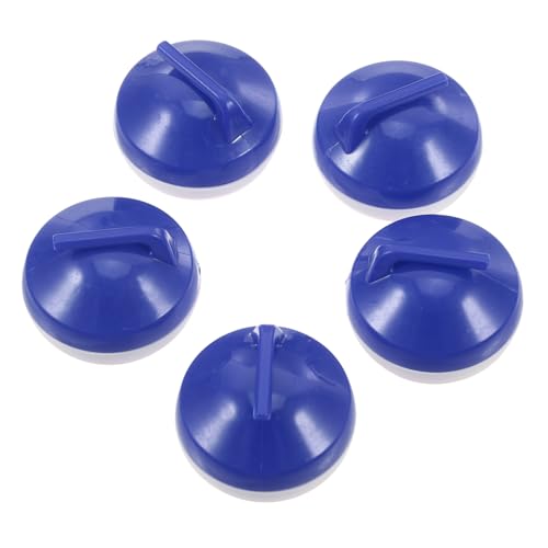 VICASKY 5St Mini Curling Ball für Tischspiele Kinderspielzeug Spieltischdecke Mini-Tischspielzeug abnehmbares Zubehör Mini- Curling Zubehör Lernspielzeug Plastik Blue von VICASKY
