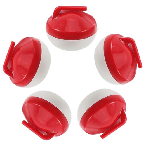 VICASKY 5St Mini Curling Ball leuchtender Zauberstab Spielzeughupe Rack-Aufhänger Sportzubehör fünfzackiger Sternenstab Lernspielzeug Curling Zubehör Tischspielzeug Plastik rot von VICASKY