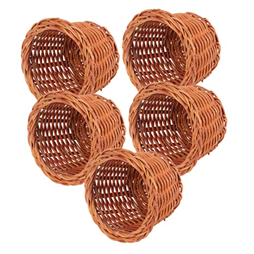 VICASKY 5St Mini geflochtener Korb zusammenklappbar Aufbewahrungskorb für kompost küche ablagekörbe kühlkorb einkaufskorb entzückender Miniaturkorb Mini-Haushandwerk Rattan VICASKY 5St Mini geflochtener Korb zusammenklappbar Aufbewahrungskorb für kompost küche ablagekörbe kühlkorb einkaufskorb entzückender Miniaturkorb Mini-Haushandwerk Rattan von VICASKY