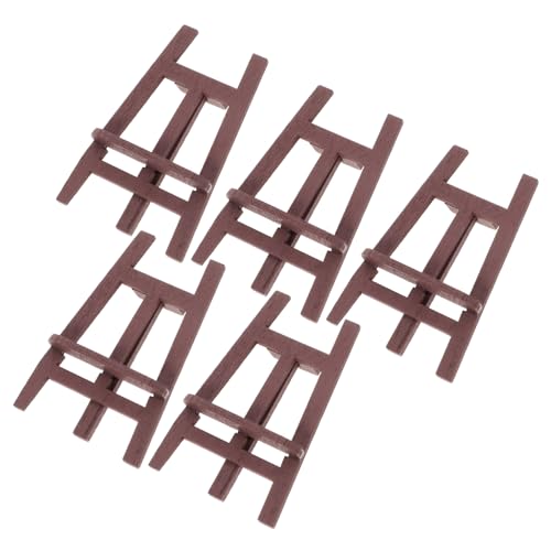VICASKY 5St Puppenhaus-Tafel-Staffelei Home Decor wohnungsdeko wundrrschön Mini-Malleinwand Tischplatte deko Tisch bügelbrett schwarz Mikro-Staffelei-Modell Ausstellungsstand hölzern Brown VICASKY 5St Puppenhaus-Tafel-Staffelei Home Decor wohnungsdeko wundrrschön Mini-Malleinwand Tischplatte deko Tisch bügelbrett schwarz Mikro-Staffelei-Modell Ausstellungsstand hölzern Brown von VICASKY