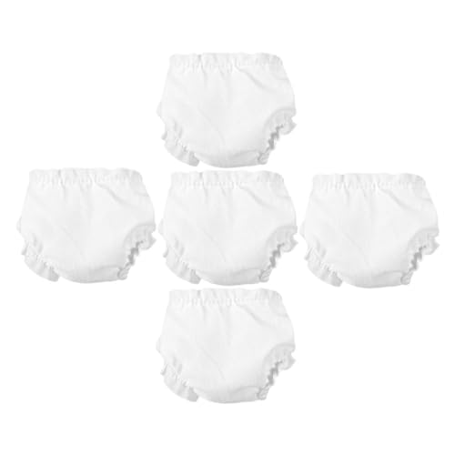 VICASKY 5St Puppenkleidung für kinderspielzeug Puppenbadezimmerzubehör Puppenhose Puppenbett weiße Puppenwindeln Unterhose für Babypuppen Unterhose für Puppe Stoff VICASKY 5St Puppenkleidung für kinderspielzeug Puppenbadezimmerzubehör Puppenhose Puppenbett weiße Puppenwindeln Unterhose für Babypuppen Unterhose für Puppe Stoff von VICASKY
