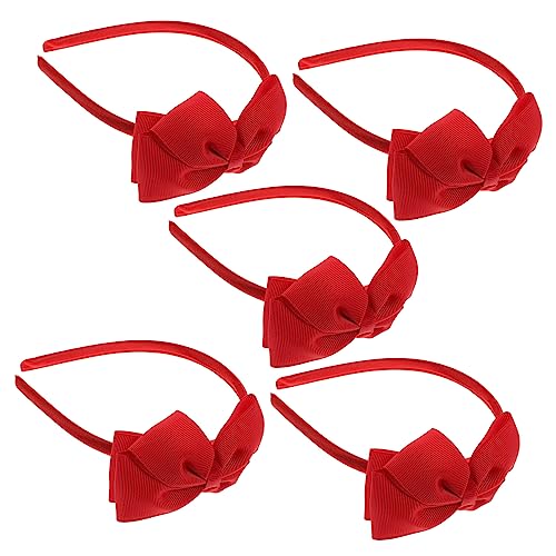 VICASKY 5St Schleife Stirnband Hasen Dekorationen Haar Stirnband Haustier haarschmuck haar spangen Stirnband Bowknot-Stirnband- Geripptes Stirnband aus Polyester rot VICASKY 5St Schleife Stirnband Hasen Dekorationen Haar Stirnband Haustier haarschmuck haar spangen Stirnband Bowknot-Stirnband- Geripptes Stirnband aus Polyester rot von VICASKY