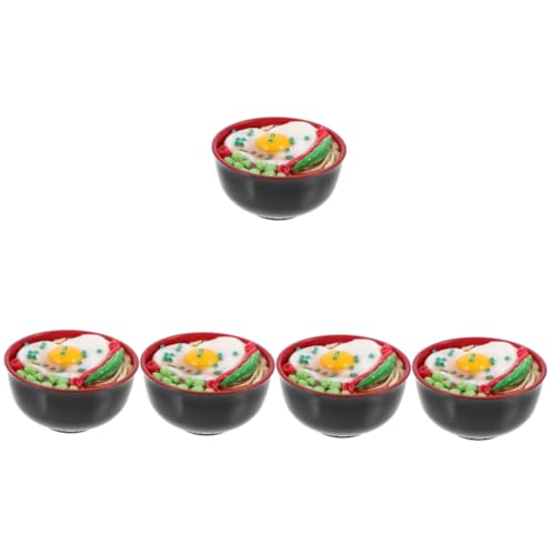VICASKY 5St Simulationsnudelmodell Light fronleichnam cm Ornaments winziges Lebensmittelmodell Essensspiel im Miniaturformat Japanischer Stil Eiernudeln Puppenhaus Ornamente schmücken PVC von VICASKY