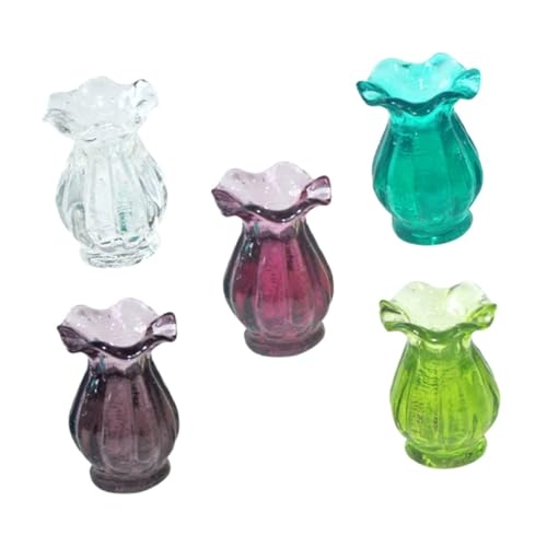 VICASKY 5St Spitzenvasen-Modell für kinderspielzeug Blumenvase Spielküchenzubehör Wasserflasche kreative Simulationsvase Miniaturvase Harz von VICASKY