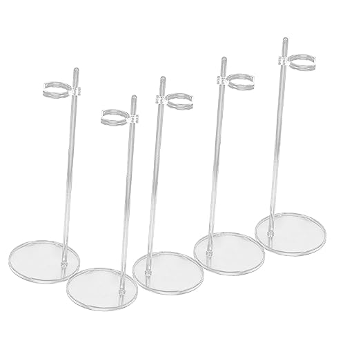 VICASKY 5St Stützständer für Puppen Plüsch Ständer für Puppenmodelle Puppenhaus-Brotständer-Display Handgelenkstützen für Puppen Puppenfigurenständer Puppenhalterung Abs Transparent von VICASKY