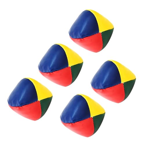 VICASKY 5Stücke Klassische Jonglier Sandsäcke PU Sandsackspielzeuge für Indoor und Outdoor und Anfänger für Jonglierübungen und Spielspaß von VICASKY