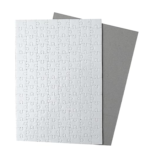 VICASKY 5Stücke Leere Papierrätsel Zum Zeichnen DIY Puzzle Für Kreatives Malmaterial Individuell Gestaltbare Jigsaw Puzzles Für Bastelprojekte von VICASKY