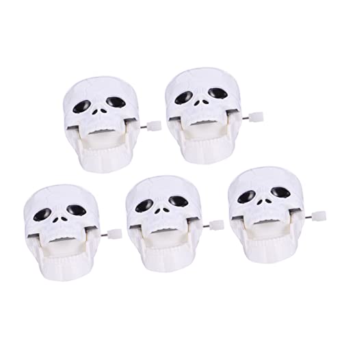 VICASKY 5Stücke Teiliges Halloween Aufziehspielzeug Schädelform Lustige Halloween Requisiten für Fördert Koordination und Interaktives für Partys und Gruseldeko von VICASKY