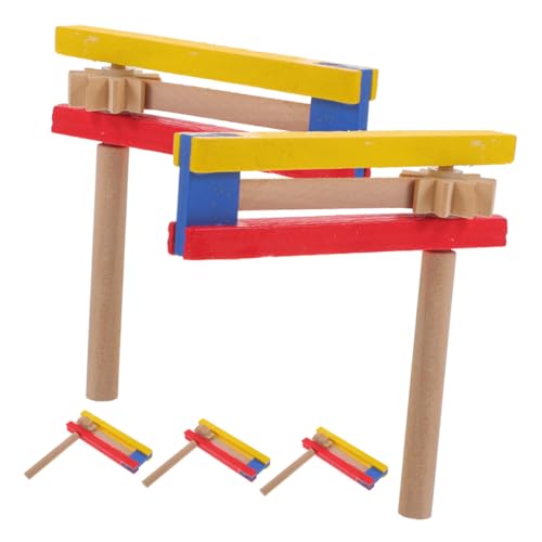VICASKY 5Stücke Teiliges Holzrassel Selbstrotierendes Design Sportveranstaltungen Geburtstagsfeiern Lärmhersteller Handgefertigte Mexikanische Ratsche von VICASKY