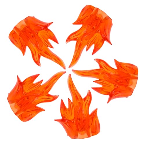 VICASKY 5Stücke Teiliges mit Flammenmarkierungen Kinderspielzeug für Kreative Bauprojekte mit Feuereffekten für Actionfiguren Zubehör und Halloween Dekorationen von VICASKY