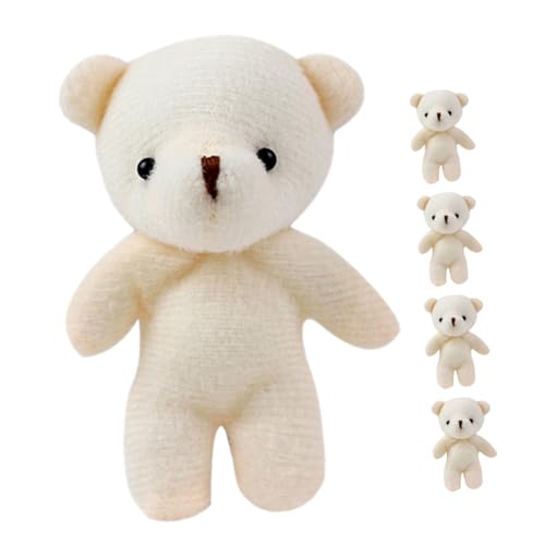 VICASKY 5er Set Mini Bären üschfiguren üße Kleine Bären Als Hochzeitsgeschenk Partydekoration Oder Als Charmantes Anhänger Für Jeden Anlass von VICASKY
