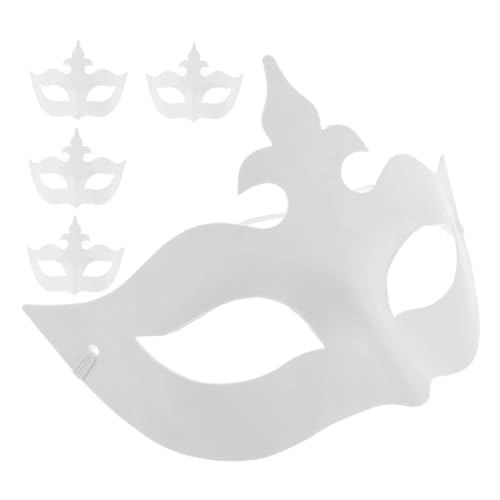 VICASKY 5pcs DIY White Paper Maske Geeignet Für Partys Kostüm Party Tanz Mardi Gras Halbgesicht Maskerade Mask Festivals Und Kostümveranstaltungen VICASKY 5pcs DIY White Paper Maske Geeignet Für Partys Kostüm Party Tanz Mardi Gras Halbgesicht Maskerade Mask Festivals Und Kostümveranstaltungen von VICASKY