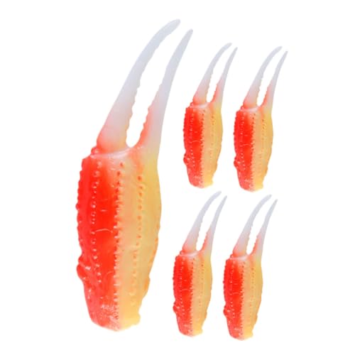 VICASKY 5pcs Simulierte Krabbenklaue Für Lebensmittelfotografie Requisite Und Partydekorationen Realistische Krabbenkrallenmodell Gefälschte Krabbenkrallen -Requisiten von VICASKY
