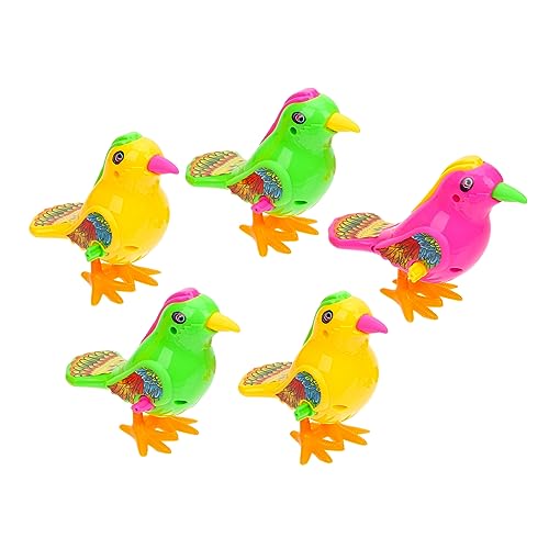 VICASKY 5st Aufziehbares Vogelspielzeug Lustige Spielsachen Mini-Tier- Kleine Spielsachen Lernspielzeug Für Tiere Für Kleine Tiere Realistische Tierspielzeuge Plastik von VICASKY