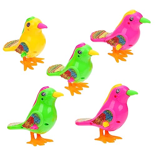 VICASKY 5st Aufziehbares Vogelspielzeug Weihnachtsspielzeug Zum Aufziehen Tauben Vogelspielzeug Für Kinder Aufziehspielzeug Für Kinder Weihnachts-abwicklung Plastik Kleinkind Tier von VICASKY