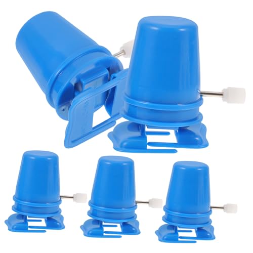 VICASKY 5st Farbige Gehbewegung Uhrwerk Tier Mini-laufspielzeug Mechanismus Verschiedene Aufziehspielzeuge Heimwerken Mini- Zum Aufziehen Aufzieh-laufspielzeug Häkeln Blue Plastik von VICASKY