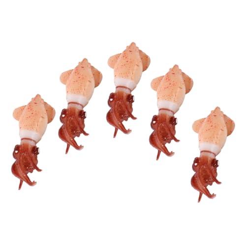 VICASKY 5st Künstliches Fleisch Simulation Von Tintenfischfiguren -skulptur Kleine Tintenfischfiguren Simulation Tierfigur Lebensechtes Simulationstiermodell PVC Brown VICASKY 5st Künstliches Fleisch Simulation Von Tintenfischfiguren -skulptur Kleine Tintenfischfiguren Simulation Tierfigur Lebensechtes Simulationstiermodell PVC Brown von VICASKY