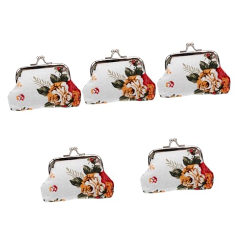 VICASKY 5st Puppenhaus-Tasche Alle Handtaschen Tragetasche Mini-Einkaufstasche Die Einkaufstasche Puppenhandtasche Mini-puppentaschen-Ornamente Geldbörse Lagerung Mikroszene Stoff von VICASKY