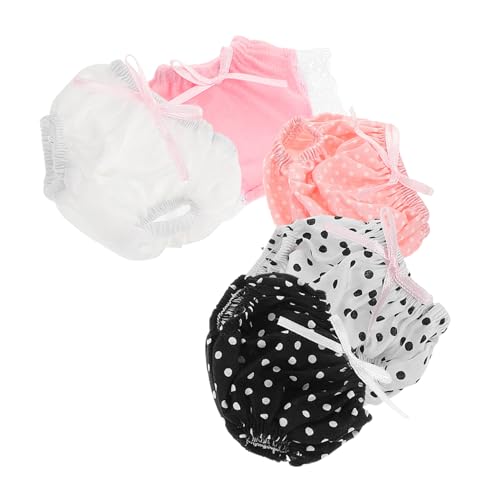 VICASKY 5st Puppenshorts Unterwäsche Mädchenpuppen Mehrfarbige Puppen Kleiderpuppen Miniaturmöbel Hocker Spielzeughaus Puppenhaus Mit Tisch Und Stuhl Slips Puppen Kit Pinzette Polyester von VICASKY
