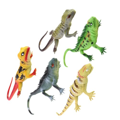 VICASKY 5st Simulationsspielzeug Desktop- Künstliches Tierische Cartoon Anti-kollisions-pad Lustige Zwerge Künstliche Sound Plastik von VICASKY