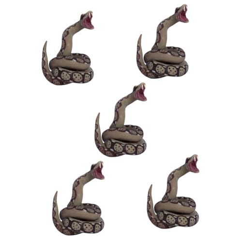 VICASKY 5st Simulierte Schlange Schlangenmodell Gummischlangen Grosse Schlange Gefälschte Schlangenstreiche Python-streich Schlangenstützen Aus Gummi PVC Künstlich Kind Gefälschtes Tier von VICASKY