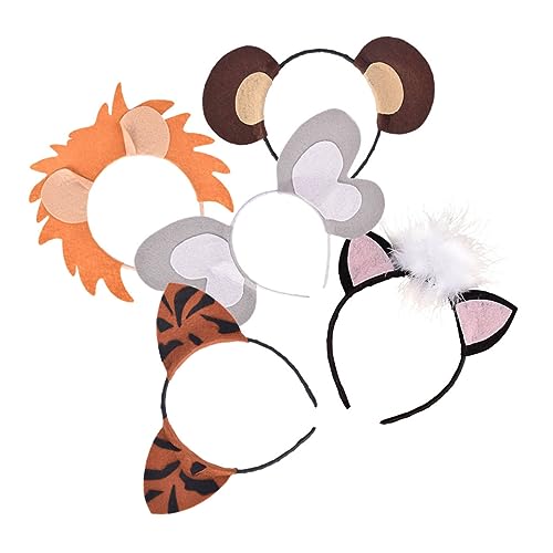 VICASKY 5-teiliges Haarband Mit Dschungeltieren Party-cosplay-zubehör Für Kinder Und Erwachsene Modischer Stil von VICASKY