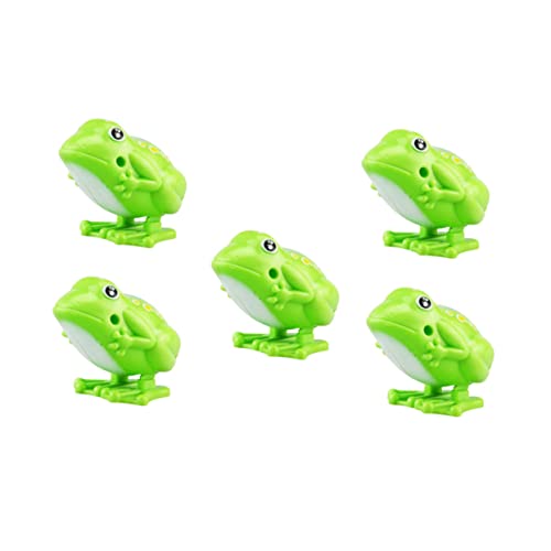 VICASKY 5 Stück Kinder Springender Frosch Uhrwerk Spielzeug Kunststoff Pädagogisches Spaß Spielzeug Für Kinder von VICASKY
