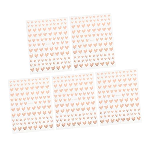 VICASKY 5st Zarte Nailart-Sticker Wieder Auffüllbar Armband Männer Clicker- Halsketten-präsentationstablett Zusammenklappbar Tischschmelzgerät Klicker Gel Papier Rose Gold von VICASKY