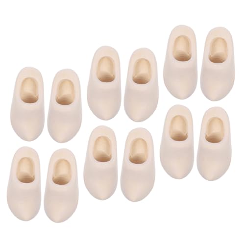 VICASKY 6 Paare Mini Holzschuhe Unbemalte Niederländische Holzklompen für DIY Puppenhaus Dekorationen Natürliche Miniatur Holzschuhe für Puppen und Miniaturlandschaften VICASKY 6 Paare Mini Holzschuhe Unbemalte Niederländische Holzklompen für DIY Puppenhaus Dekorationen Natürliche Miniatur Holzschuhe für Puppen und Miniaturlandschaften von VICASKY