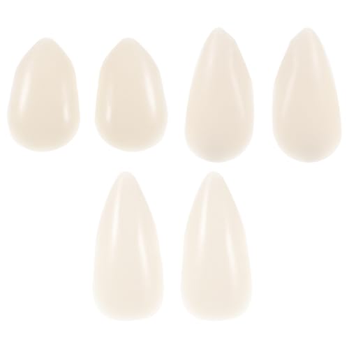 VICASKY 6 Paare realistische Reißzähne Halloween zahnersatz Party Dekoration Trick or Treat Props köstüme Vampirzähne kostüm weißer Horror falsche Zähne Clawdeen Szene Requisiten Blitzo von VICASKY