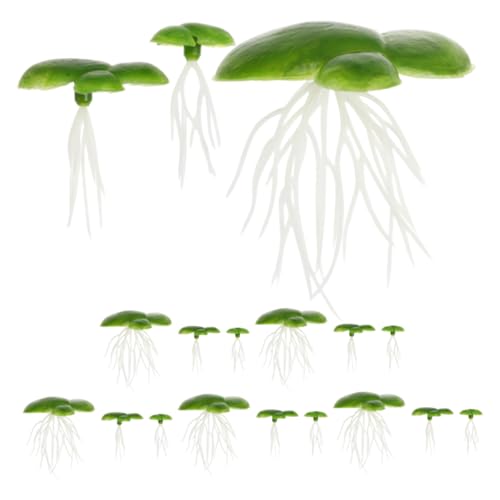 VICASKY Realistische Wasserlinsen-wasserpflanzen 6er-Pack Künstliche Aquarium-Dekoration Verwurzelte Künstliche Landschaftspflanzen Für Die Teichlandschaft VICASKY Realistische Wasserlinsen-wasserpflanzen 6er-Pack Künstliche Aquarium-Dekoration Verwurzelte Künstliche Landschaftspflanzen Für Die Teichlandschaft von VICASKY
