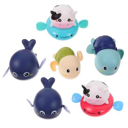 VICASKY Badespielzeug-Set mit Animierten Tieren 6-teilig Aufziehspielzeug Aus Kunststoff für Jungen und Mädchen Zur Babyparty VICASKY Badespielzeug-Set mit Animierten Tieren 6-teilig Aufziehspielzeug Aus Kunststoff für Jungen und Mädchen Zur Babyparty von VICASKY