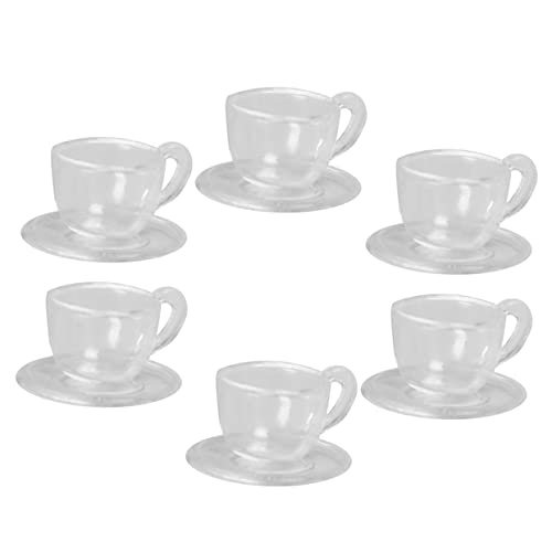 VICASKY 6 Sätze Teetassen- Und Untertassenmodell Puppe Zubehör Für Spielhäuser Miniatur Mini-teetassen-Verzierungen Mini-teetassen-tablett Mini-teetassenmodell PVC VICASKY 6 Sätze Teetassen- Und Untertassenmodell Puppe Zubehör Für Spielhäuser Miniatur Mini-teetassen-Verzierungen Mini-teetassen-tablett Mini-teetassenmodell PVC von VICASKY
