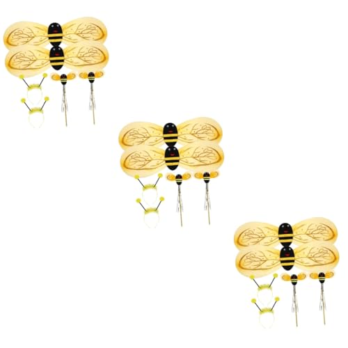 VICASKY 6 Sets Kleine Biene Requisiten Bienenkostüm Kinder Cosplay Bienenflügel Leistungskleidung Biene Cosplay Requisiten Partykleidung Leistung Bienenflügel Bienen Cosplay VICASKY 6 Sets Kleine Biene Requisiten Bienenkostüm Kinder Cosplay Bienenflügel Leistungskleidung Biene Cosplay Requisiten Partykleidung Leistung Bienenflügel Bienen Cosplay von VICASKY