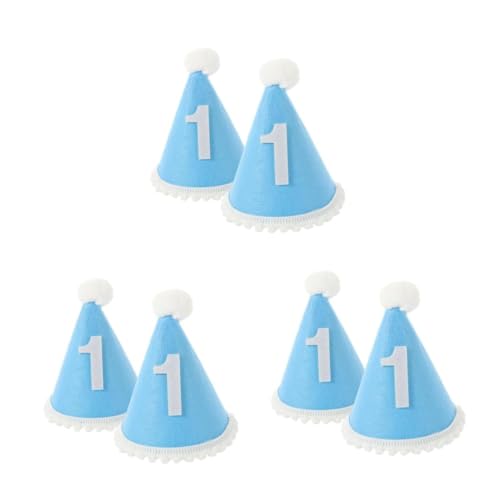 VICASKY 6 Stck. Felt Geburtstagskrone für Jahr Alte Junge Mädchen Teiliges Sichere Passform Weicher Kinderparty Hut Niedliche Geburtstagsmütze für Shower und Jubiläumsfeier VICASKY 6 Stck. Felt Geburtstagskrone für Jahr Alte Junge Mädchen Teiliges Sichere Passform Weicher Kinderparty Hut Niedliche Geburtstagsmütze für Shower und Jubiläumsfeier von VICASKY