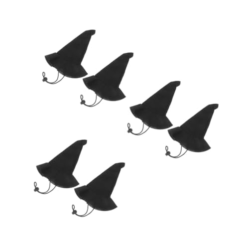 VICASKY 6 Stck. Hexenhut aus Weichem Vliesstoff Halloween Dekoration für Haustiere Puppen Basteln Niedlicher Zauberer Hut Komfortabel und Festlich für Party DIY VICASKY 6 Stck. Hexenhut aus Weichem Vliesstoff Halloween Dekoration für Haustiere Puppen Basteln Niedlicher Zauberer Hut Komfortabel und Festlich für Party DIY von VICASKY