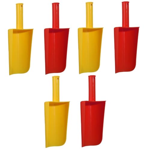 VICASKY 6 Stck. Sandspielzeug Schaufeln Kunststoff Kurzgriff Sandspielzeug Strandspielzeug für Fördert Motorik Outdoor Strand und Sandkasten Geeignet Zufällige Farbe von VICASKY