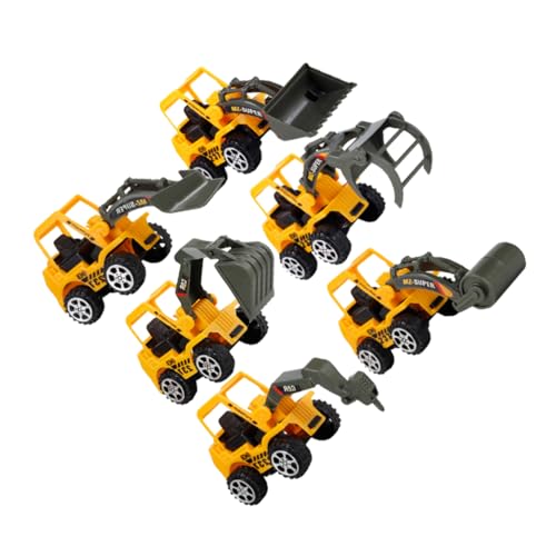 VICASKY 6 Stück Baufahrzeug Engineering Fahrzeuge Engineering-LKW LKW- für Baubagger Konstruktionsspielzeug-LKWs Bauspielzeug für Plastik VICASKY 6 Stück Baufahrzeug Engineering Fahrzeuge Engineering-LKW LKW- für Baubagger Konstruktionsspielzeug-LKWs Bauspielzeug für Plastik von VICASKY