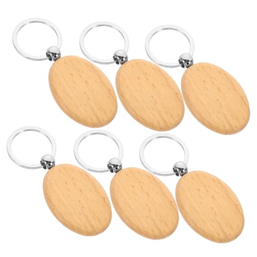 VICASKY 6 Stück Buchenholz Schlüsselanhänger Rohlinge zum Gravieren und Basteln Stabile Holzanhänger mit Glatter Oberfläche DIY Holz Schlüsselringe für Dekoration Personalisierte VICASKY 6 Stück Buchenholz Schlüsselanhänger Rohlinge zum Gravieren und Basteln Stabile Holzanhänger mit Glatter Oberfläche DIY Holz Schlüsselringe für Dekoration Personalisierte von VICASKY