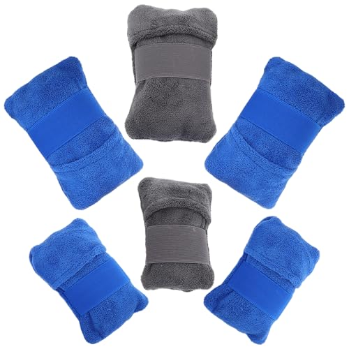 VICASKY 6 Stück Desander Sand Entferner Sandhandschuhe Strand Zubehör für Erwachsene Sandfrei am Strand Sand abwischen Sandentfernungsbürste Sandentfernungshandschuhe Sandwäscher Baumwolle von VICASKY