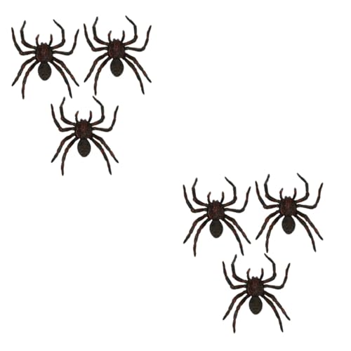 VICASKY 6 Stück Halloween Deko Riesige Spinnen Realistische Spinnen für Gruselige Partys Schlafzimmer Wohnzimmer für Halloween und Spukhäuser VICASKY 6 Stück Halloween Deko Riesige Spinnen Realistische Spinnen für Gruselige Partys Schlafzimmer Wohnzimmer für Halloween und Spukhäuser von VICASKY