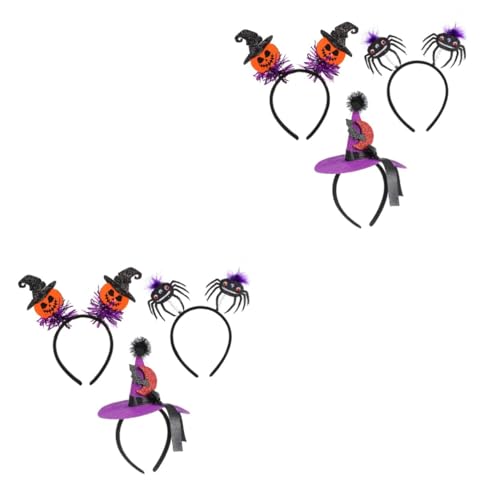 VICASKY 6 Stück Halloween Haarreif Teilig mit Spinnen Kürbis und Hexenhut Vielseitiger Haarschmuck für Damen Mädchen Langlebig und Bequem für Halloween und Kostümpartys Foto Booth Props VICASKY 6 Stück Halloween Haarreif Teilig mit Spinnen Kürbis und Hexenhut Vielseitiger Haarschmuck für Damen Mädchen Langlebig und Bequem für Halloween und Kostümpartys Foto Booth Props von VICASKY