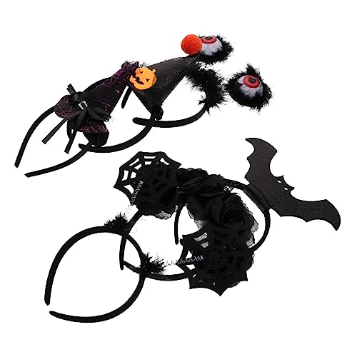 VICASKY 6 Stück Halloween Haarreife Kreative Cosplay Haarschmuck für Erwachsene Chic Dekoration für Halloween Feiern Schwarz VICASKY 6 Stück Halloween Haarreife Kreative Cosplay Haarschmuck für Erwachsene Chic Dekoration für Halloween Feiern Schwarz von VICASKY
