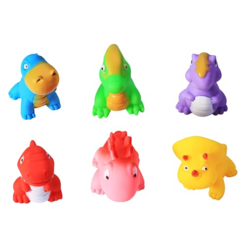 VICASKY 6 Stück Klingendes Dinosaurierspielzeug Badespielzeug für Quietschende Spielzeuge zusammendrücken Badewanne Dinosaurier-Klemmspielzeug Kinderspielzeug Vinyl VICASKY 6 Stück Klingendes Dinosaurierspielzeug Badespielzeug für Quietschende Spielzeuge zusammendrücken Badewanne Dinosaurier-Klemmspielzeug Kinderspielzeug Vinyl von VICASKY