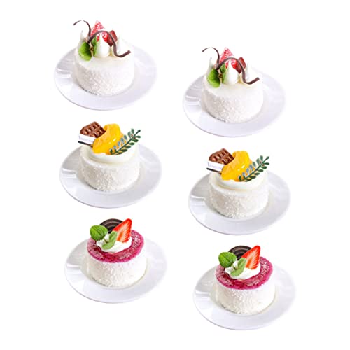 VICASKY 6 Stück Künstliches Kuchenmodell Teiliges Fake Dessert für Fotografie Hochzeitsdekoration und Heimdekoration Realistische Nachbildung von Kuchen und Gebäck Langlebig und Leicht VICASKY 6 Stück Künstliches Kuchenmodell Teiliges Fake Dessert für Fotografie Hochzeitsdekoration und Heimdekoration Realistische Nachbildung von Kuchen und Gebäck Langlebig und Leicht von VICASKY