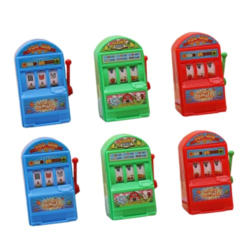 VICASKY 6 Stück Maschine Kinderspielzeug Kinderversorgung Interaktiver Spielautomat Kinderversorgung Kinderzubehör Interessantes Kinderspielzeug Plastikspielautomat Lustiger Spielautomat von VICASKY