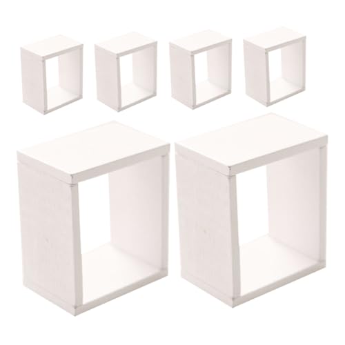 VICASKY 6 Stück Mini Gitterschrank Puppenhaus Zubehör Dekorativer Mini Hausschrank Puppenhaus Möbelmodell Mini Möbel Winziger Schrank Modell Miniatur Holzschrank Mini Hohlregal VICASKY 6 Stück Mini Gitterschrank Puppenhaus Zubehör Dekorativer Mini Hausschrank Puppenhaus Möbelmodell Mini Möbel Winziger Schrank Modell Miniatur Holzschrank Mini Hohlregal von VICASKY