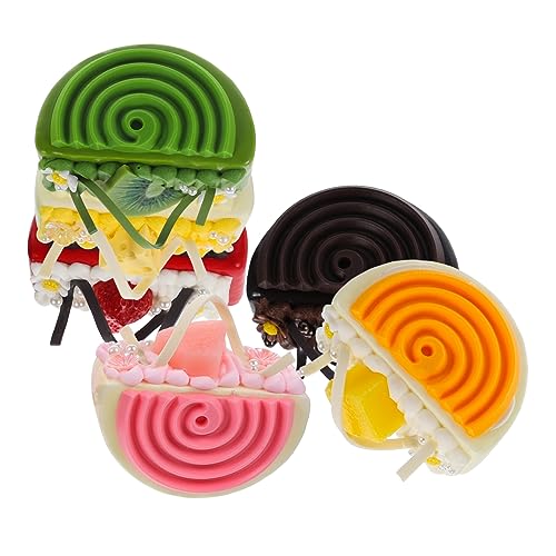 VICASKY 6 Stück Mousse Kuchen Desserttisch Fotografie Requisiten Möbeldekoration Simulation Kunsthandwerk Ornamente Kuchendekor Kuchen Kunstkuchen Modell Simulation Kuchen von VICASKY