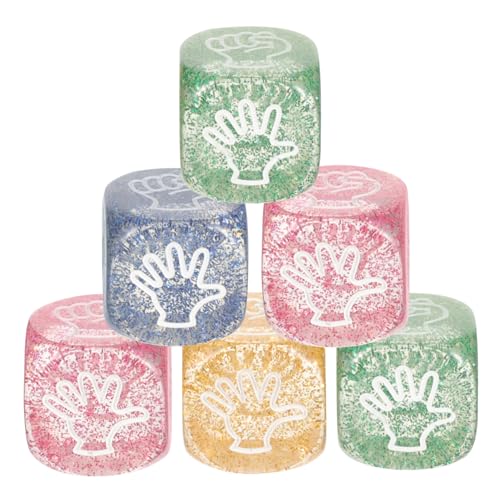 VICASKY Funkelnde Würfelspielzeuge 6 Stück Würfelspielzeug Für Jungen Und Mädchen Für Spiele Partygeschenke Würfellayouts Partyspiel-Requisiten Leicht Zu Tragen Zufällige Farbe VICASKY Funkelnde Würfelspielzeuge 6 Stück Würfelspielzeug Für Jungen Und Mädchen Für Spiele Partygeschenke Würfellayouts Partyspiel-Requisiten Leicht Zu Tragen Zufällige Farbe von VICASKY
